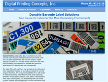 Tablet Screenshot of dpcbarcode.com